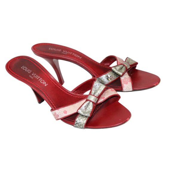 LOUIS VUITTON Takashi Murakami Cherry Blossom Heels 39 - Picture 2 of 8